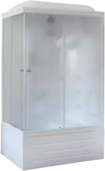 Душевая кабина Royal Bath 120х80 правая белая стекло матовое с гидромассажем