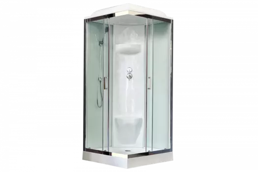 Душевая кабина Royal Bath 80х80 хром стекло прозрачное