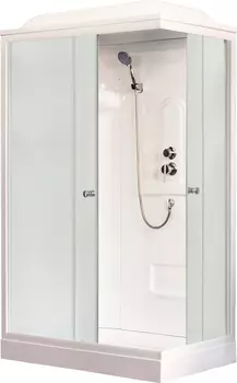 Душевая кабина Royal Bath HP 120х80 L профиль белый стекло матовое
