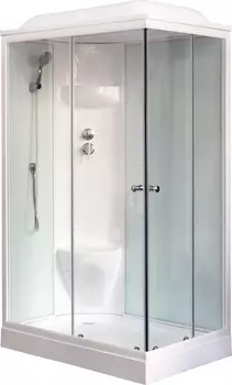 Душевая кабина Royal Bath HP 120х80 L профиль белый стекло прозрачное