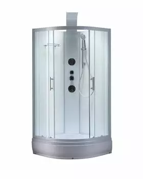 Душевая кабина Taliente 100х100 с гидромассажем профиль белый стекло прозрачное