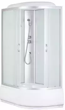 Душевая кабина Taliente 120х80 L профиль хром стекло рифленое