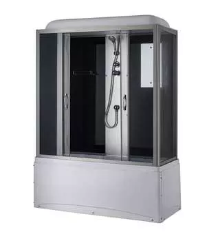 Душевая кабина Taliente 150х70 профиль хром стекло тонированное