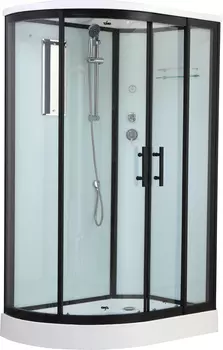 Душевая кабина Timo Standart T-6602 B R профиль черный, с низким поддоном