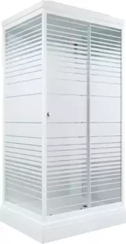 Душевая кабина Triton Квадро 100х80 белая стекло матовое