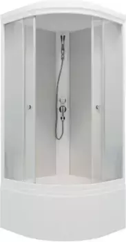 Душевая кабина Triton Лайт 90х90 белая стекло матовое