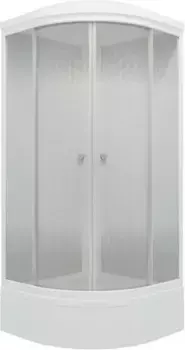 Душевая кабина Тритон Лайт 90x90 белая стекло матовое