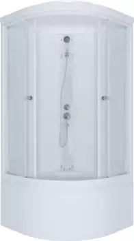 Душевая кабина Triton Ультра 90х90 белая стекло прозрачное