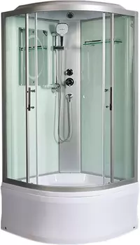 Душевая кабина WeltWasser WW500 Halle 1002 100x100 10000003243 профиль хром, стекло прозрачное