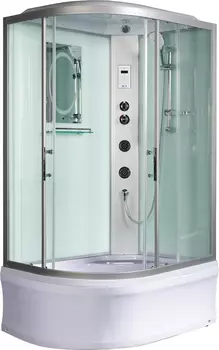 Душевая кабина WeltWasser WW500 Halle 1204 120x90 R 10000003315 с гидромассажем, профиль хром, стекло прозрачное