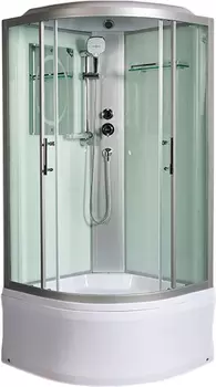 Душевая кабина WeltWasser WW500 Halle 902 90x90 10000003242 профиль хром, стекло прозрачное