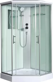 Душевая кабина WeltWasser WW500 Nesse 1002 100x100 10000003281 профиль хром, стекло прозрачное