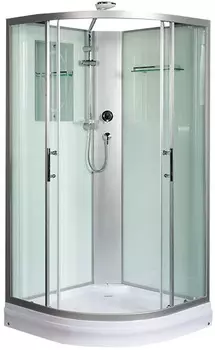 Душевая кабина WeltWasser WW500 Werra 1001 100x100 10000003224 профиль хром, стекло прозрачное