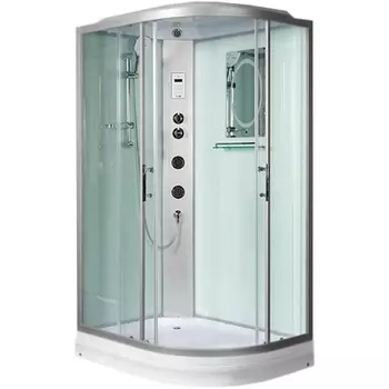 Душевая кабина WeltWasser WW500 Werra 1204 120x90 L 10000006431 с гидромассажем, профиль хром, стекло прозрачное