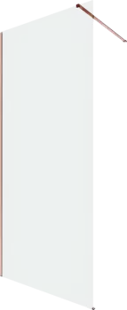 Душевая перегородка Allen Brau Infinity 1 3.21011.60 90 см, профиль медь браш, стекло прозрачное