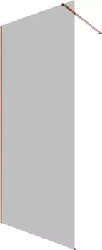 Душевая перегородка Allen Brau Infinity 1 3.21012.60.T 90 см, профиль медь браш, стекло тонированное