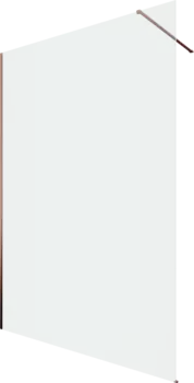 Душевая перегородка Allen Brau Infinity 1 3.21029.60 140 см, профиль медь браш, стекло прозрачное