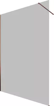 Душевая перегородка Allen Brau Infinity 1 3.21030.60.T 140 см, профиль медь браш, стекло тонированное