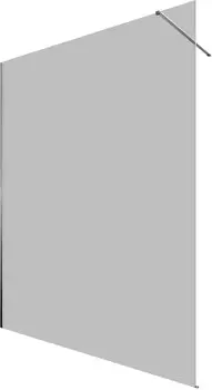 Душевая перегородка Allen Brau Infinity 1 3.21032.BA.T 160 см, профиль серебро браш, стекло тонированное