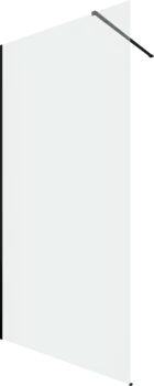 Душевая перегородка Allen Brau Infinity 1 3.21015.BBA 100 см, профиль черный браш, стекло прозрачное