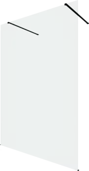 Душевая перегородка Allen Brau Infinity 2 3.21051.BBA 140 см, профиль черный браш, стекло прозрачное