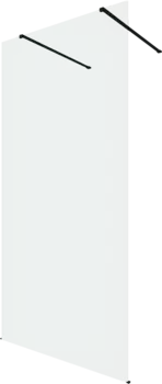 Душевая перегородка Allen Brau Infinity 2 3.21039.BBA 100 см, профиль черный браш, стекло прозрачное