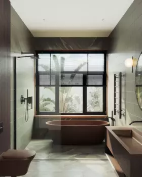 Душевая перегородка Maybahglass MGD-689-6ш 89 см, профиль черный, стекло прозрачное