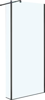 Душевая перегородка Niagara Nova 90х195 профиль черный стекло прозрачное