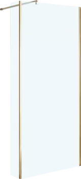 Душевая перегородка Niagara Nova NG-644-90 GOLD 90x195 профиль золото, стекло прозрачное
