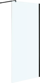 Душевая перегородка Niagara Nova NG-683-80 BLACK 80x195 профиль черный, стекло прозрачное