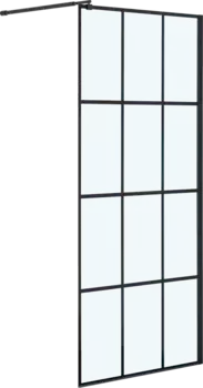 Душевая перегородка Niagara Nova NG-685-11 BLACK 110x195 профиль черный, стекло прозрачное