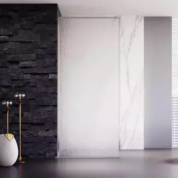 Душевая перегородка Veconi Korato 70х200 профиль матовый хром, стекло текстурное дождь