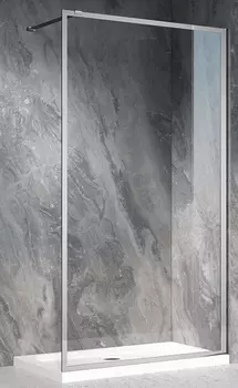 Душевая перегородка Veconi Korato KR81-70-01-C7 70 см, профиль матовый хром, стекло прозрачное