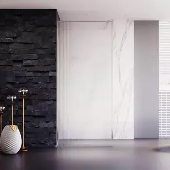 Душевая перегородка Veconi Korato KR81F-80-08-C4 80 см, профиль матовый хром, стекло рифленое