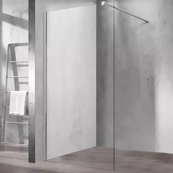 Душевая перегородка Vincea Walk-In 120х200 хром стекло прозрачное