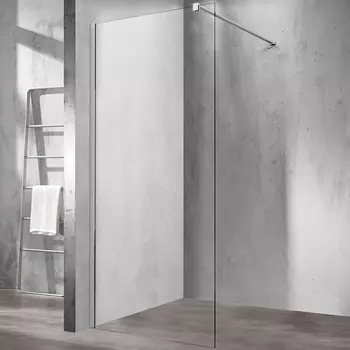 Душевая перегородка Vincea Walk-In 80х200 хром стекло прозрачное