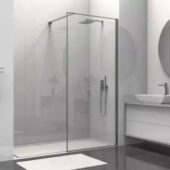 Душевая перегородка Walk-In VSW-1HS800CLGM, 800*2000, вороненая сталь, стекло прозрачное