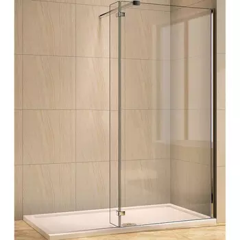 Душевая перегородка WeltWasser WW400 50G+30G 50х185 10000006434 профиль хром, стекло прозрачное