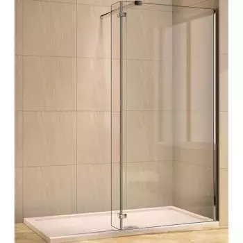 Душевая перегородка WeltWasser WW400 60G+30G 60х185 10000008001 профиль хром, стекло прозрачное