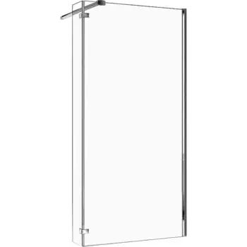 Душевая перегородка WeltWasser WW400 G-1 110 110х185 10000002940 профиль хром, стекло прозрачное