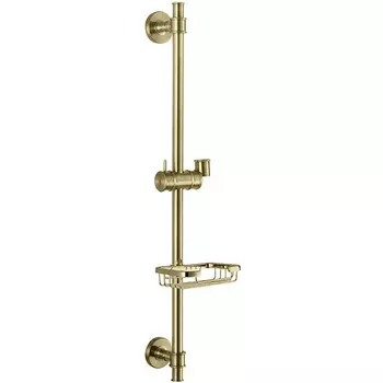 Душевая штанга Kaiser 60 с мыльницей бронза