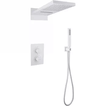 Душевой комплект Abber Weiss Insel AF8052W С ВНУТРЕННЕЙ ЧАСТЬЮ, белый