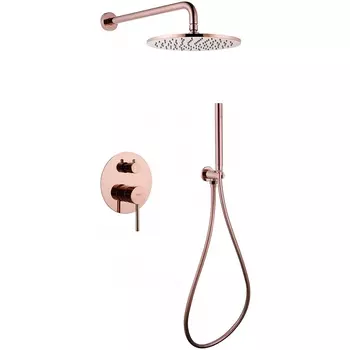 Душевой комплект Abber Wasser Kreis AF8118RG С ВНУТРЕННЕЙ ЧАСТЬЮ, розовое золото