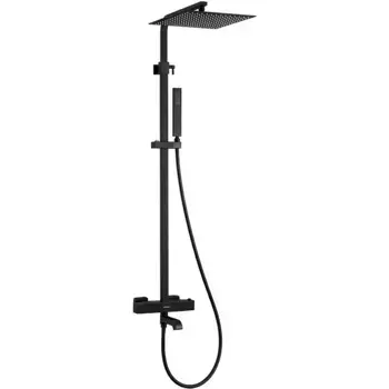 Душевая система Berges Kalisto 3S 075024 с термостатом черный матовый