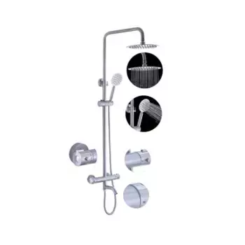 Душевая система с термостатом Fashun хром