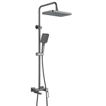Душевая стойка Shevanik S6826T оружейная сталь