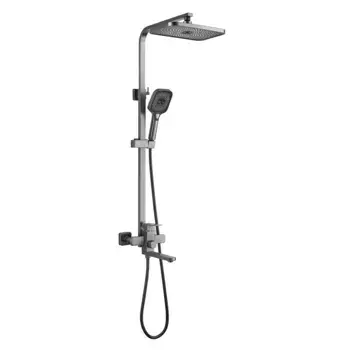 Душевая стойка Shevanik S7036T оружейная сталь