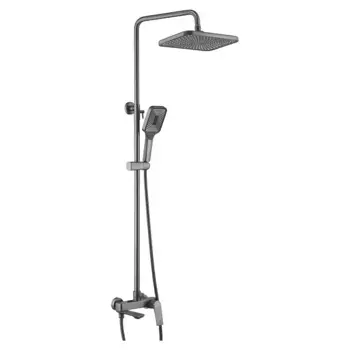 Душевая стойка Shevanik S9136T оружейная сталь
