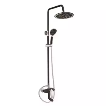 Душевая система Shevanik S9836H, черный/хром