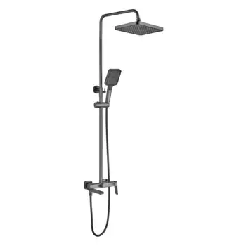 Душевая стойка Shevanik S9936T оружейная сталь